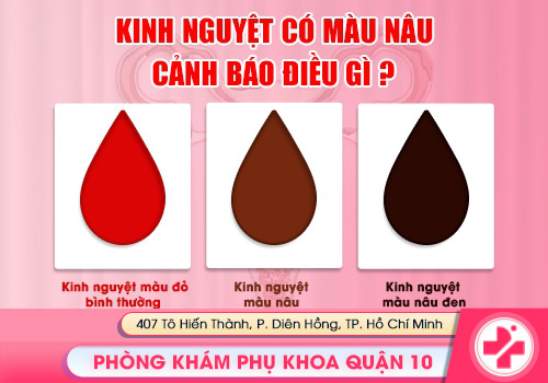 kinh nguyệt màu bất thường